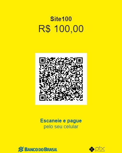 QR CODE R$ 100,00